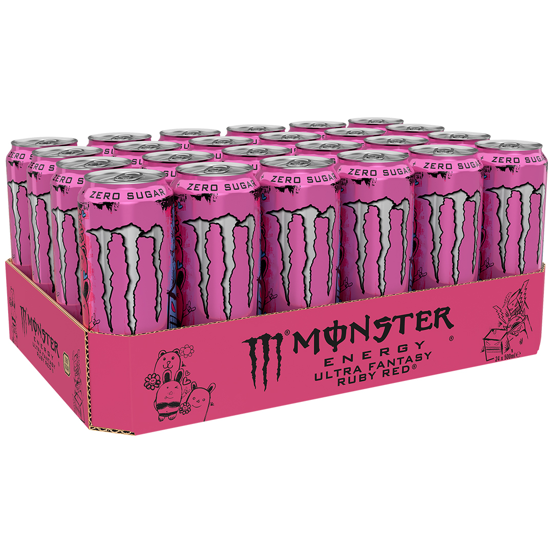 24 x Monster Energy 500 ml Ruby Red