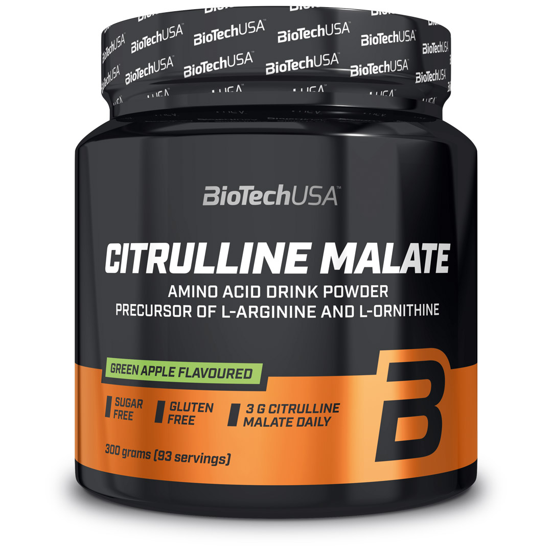 BioTechUSA Citrulline Malate Powder 300 g Green Apple