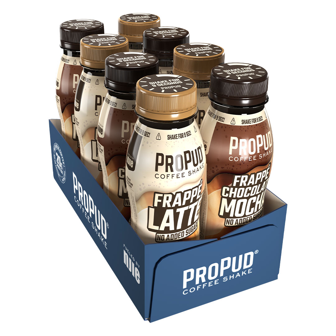 8 x NJIE ProPud Coffee Shake 203 ml Mix-lava