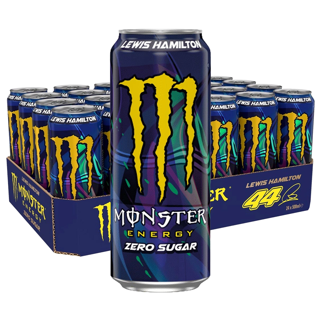 24 x Monster Energy 500 ml Lewis Hamilton (sokeriton)