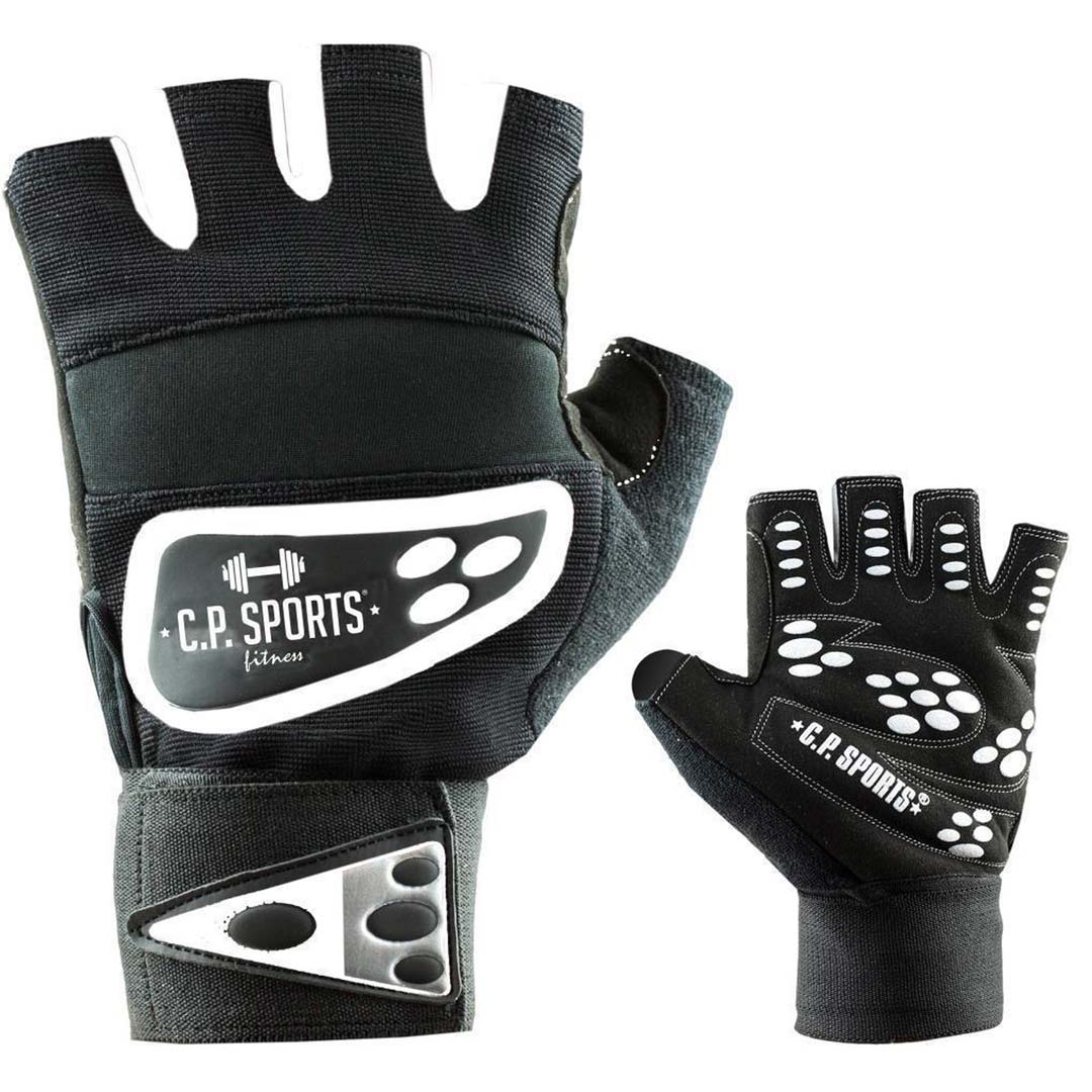 C.P. Sports Wrist Wrap Glove Black/White