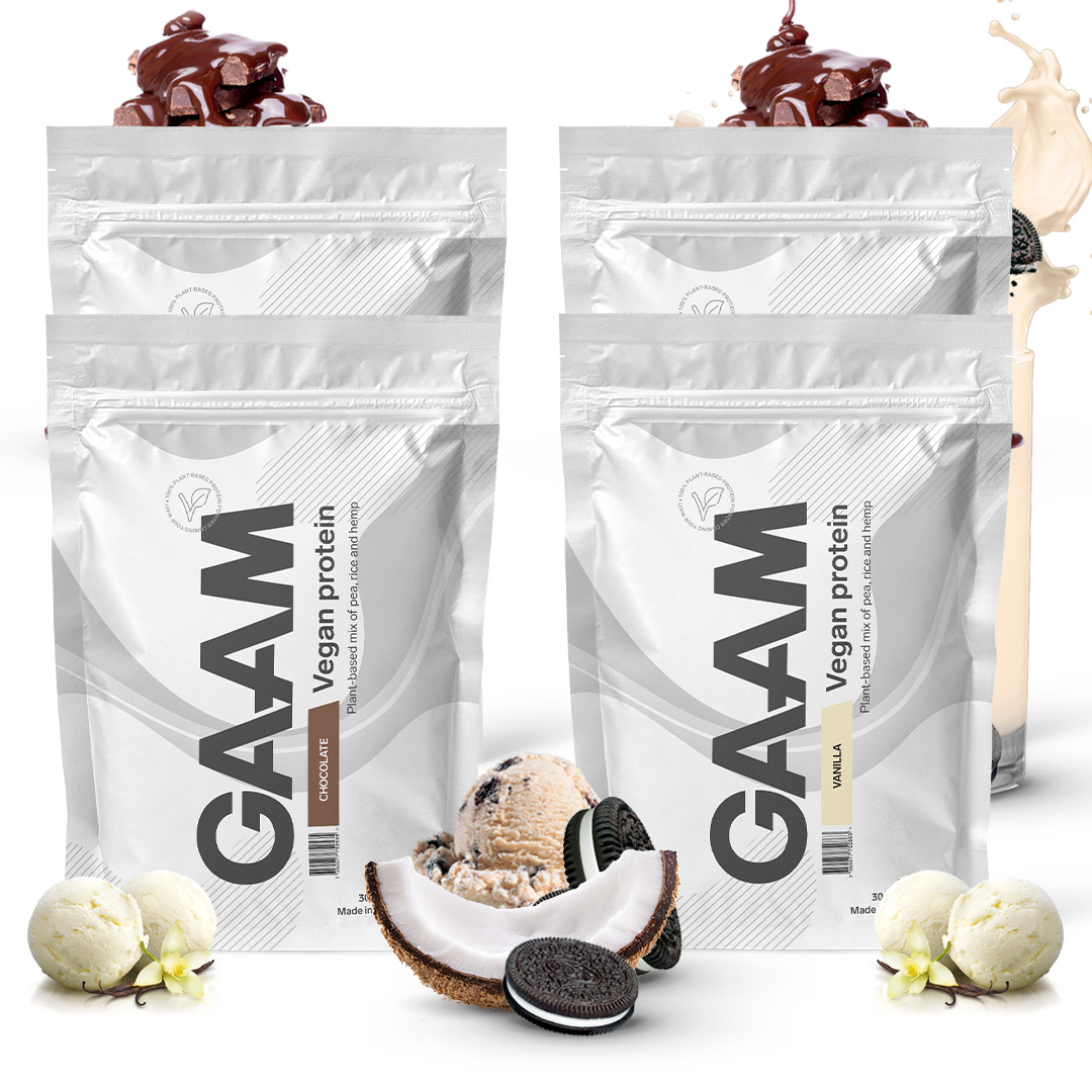 3 x GAAM Life Series Vegan Protein 908 g