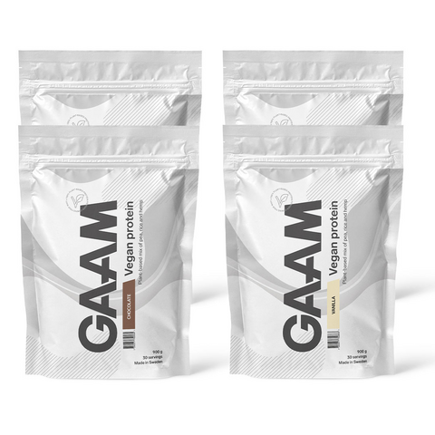 4 x GAAM Vegan Protein 900 g