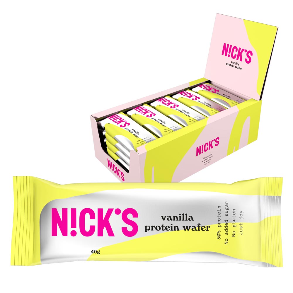 25 x Nicks Protein Wafer 40 g Vanilla