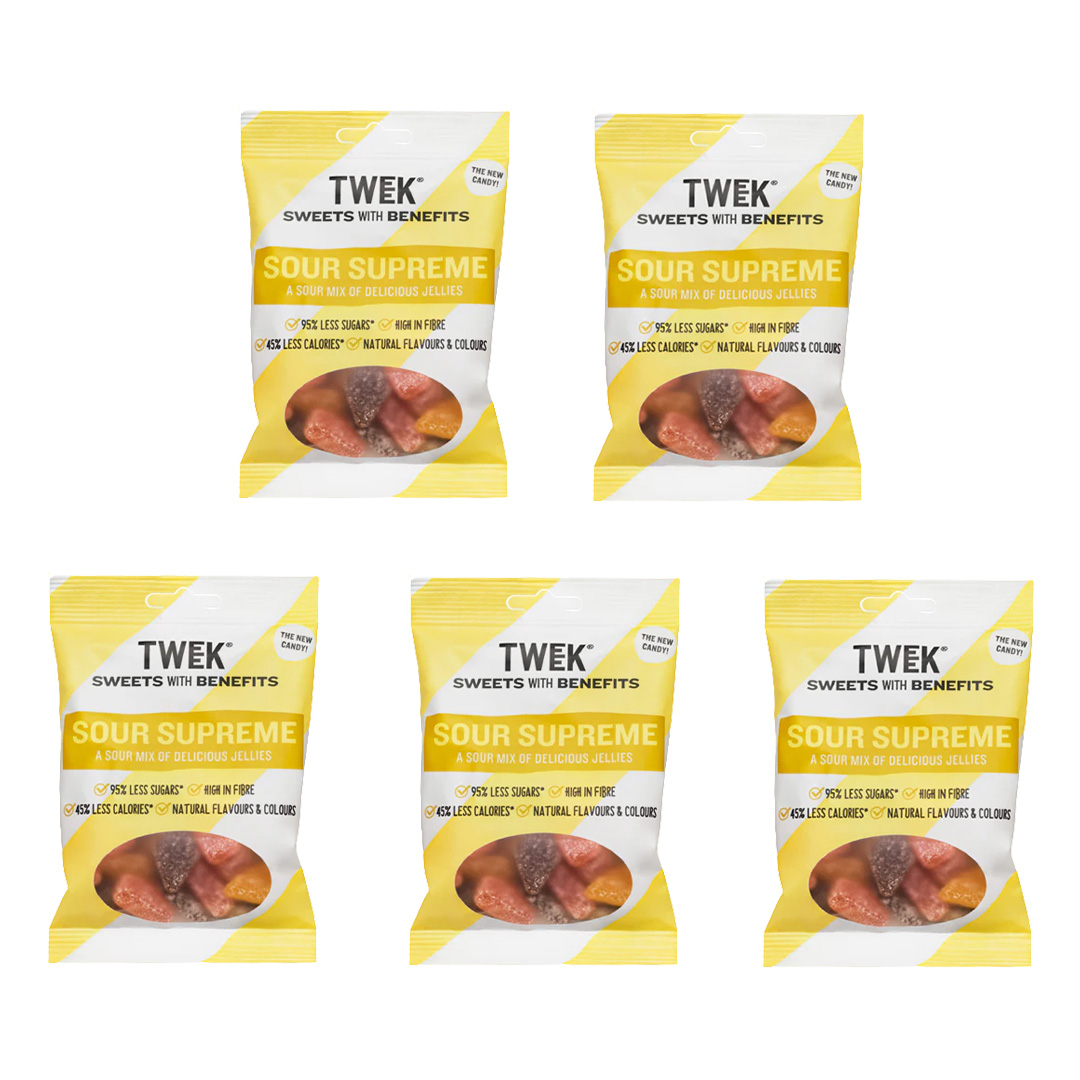 5 x Tweek Sweets 80 g Sour Supreme