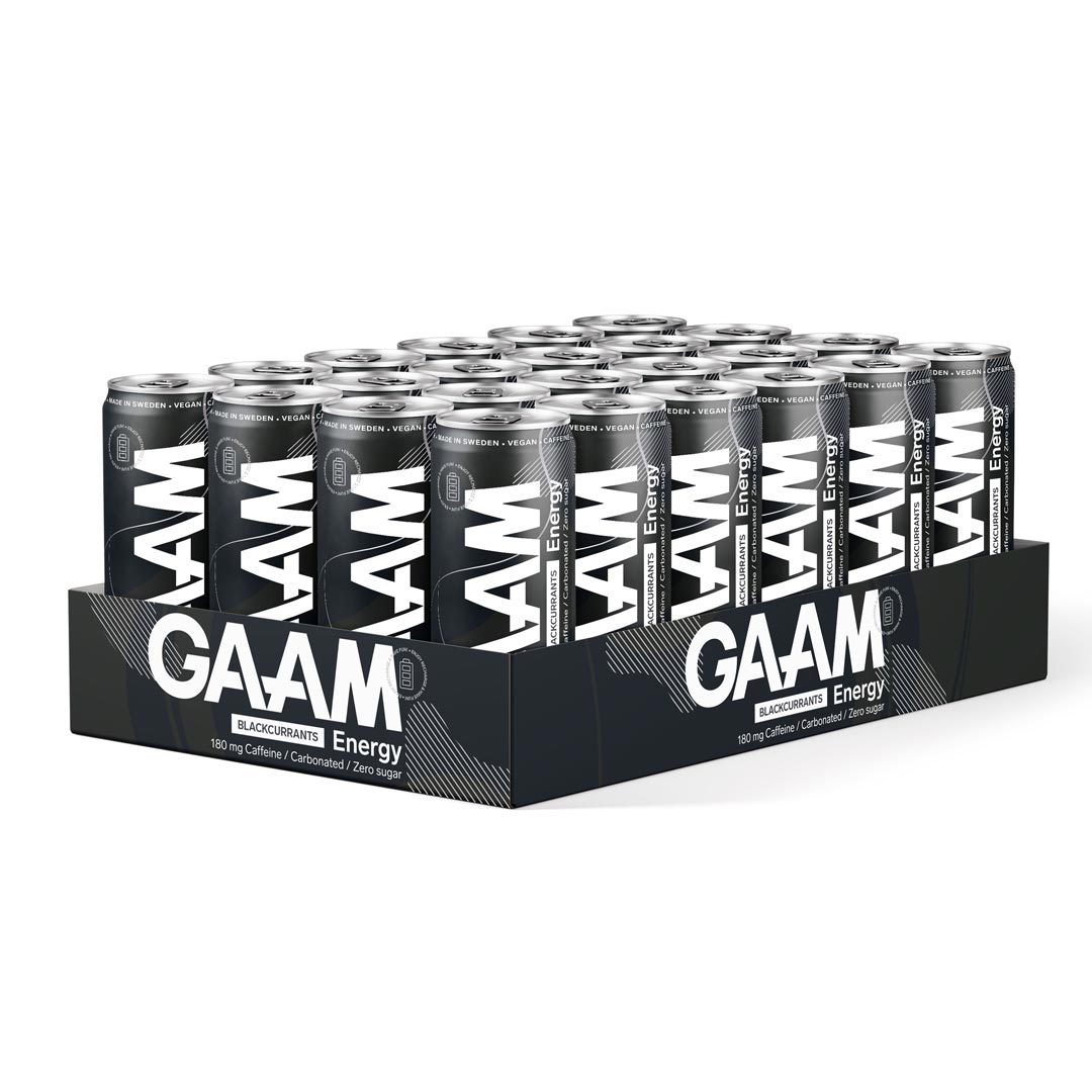 24 x GAAM Energy 330 ml Blackcurrants