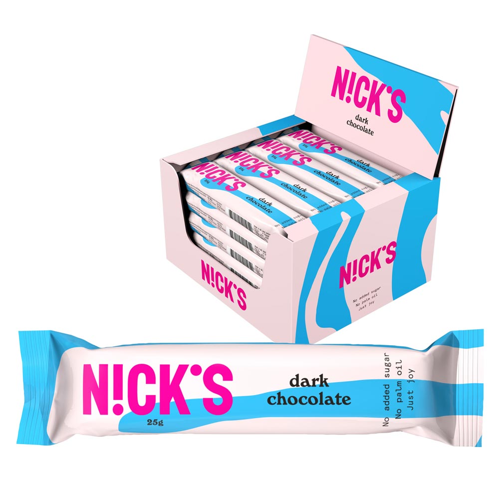 24 x Nicks Dark Chocolate 25 g