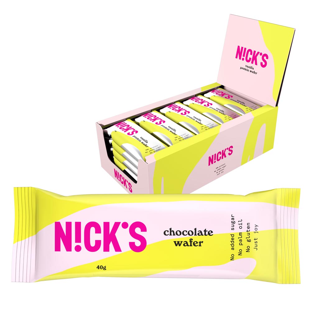 25 x Nicks Chocolate Wafer 40 g
