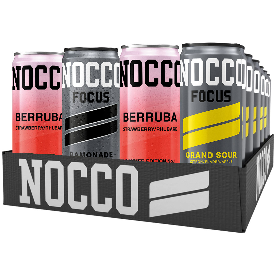 24 x NOCCO 330 ml Mix-lava Valitut maut
