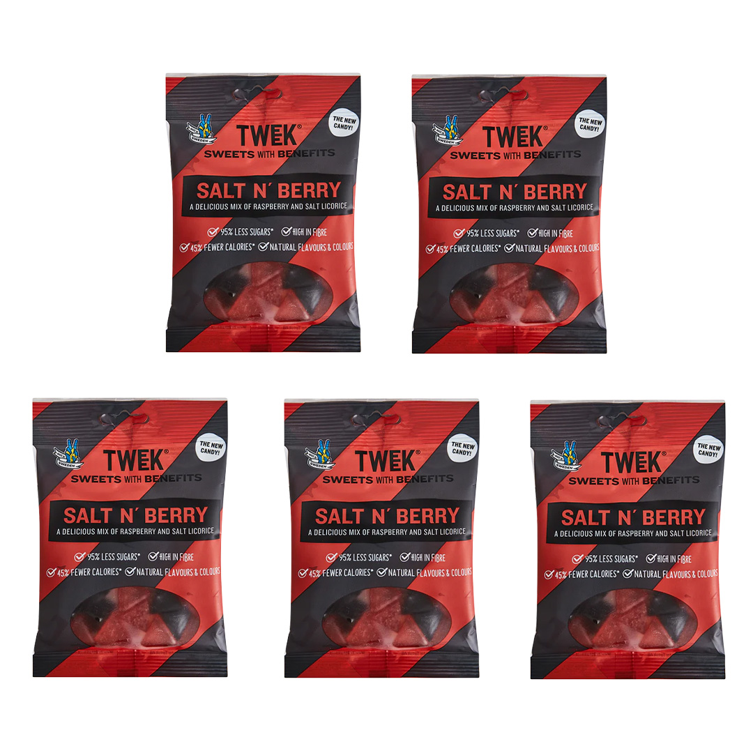 5 x Tweek Sweets 80 g Salt n' Berry