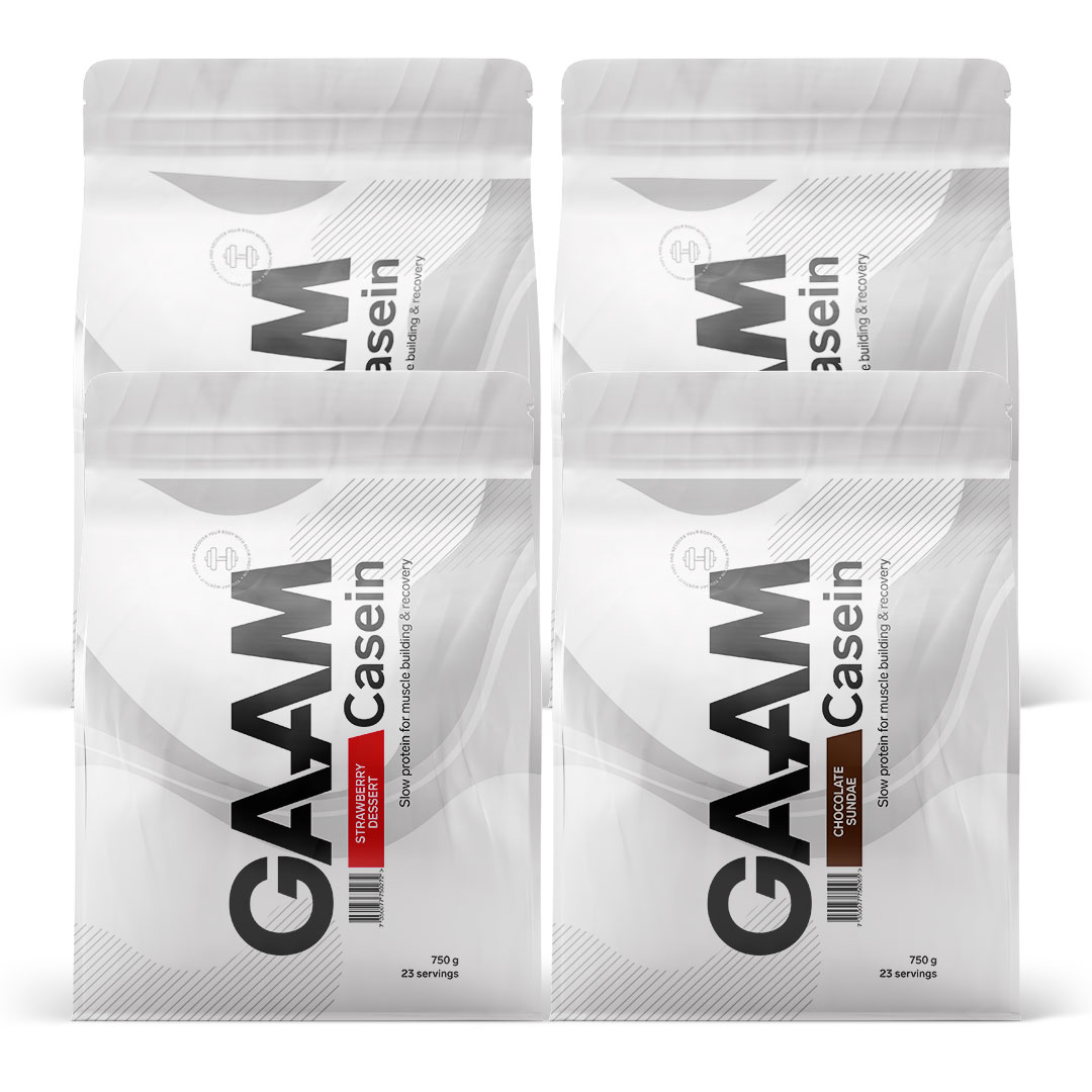 4 x GAAM 100% Casein Premium 750 g
