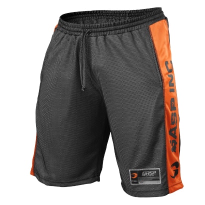 Gasp No1 Mesh Shorts Black & Flame