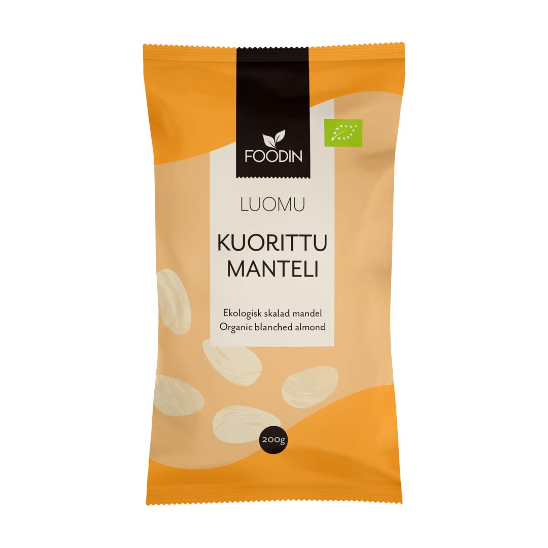 Foodin Almond Organic Blanched 200 g