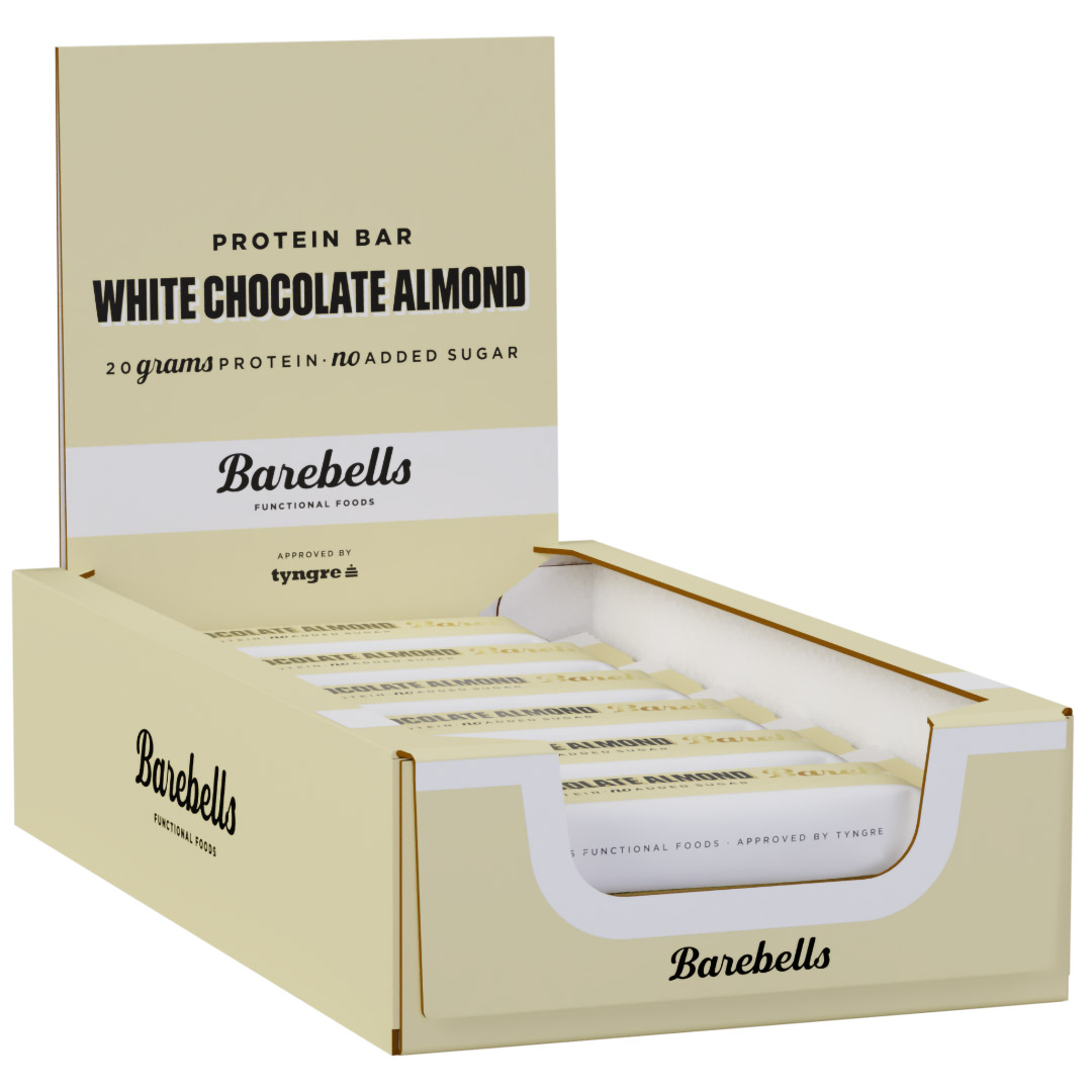 12 x Barebells Protein Bar 55 g White Chocolate Almond