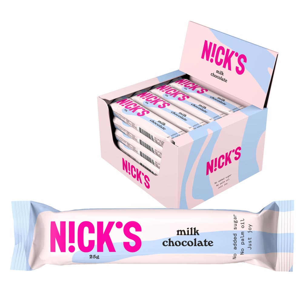 24 x Nicks Milk Chocolate 25 g