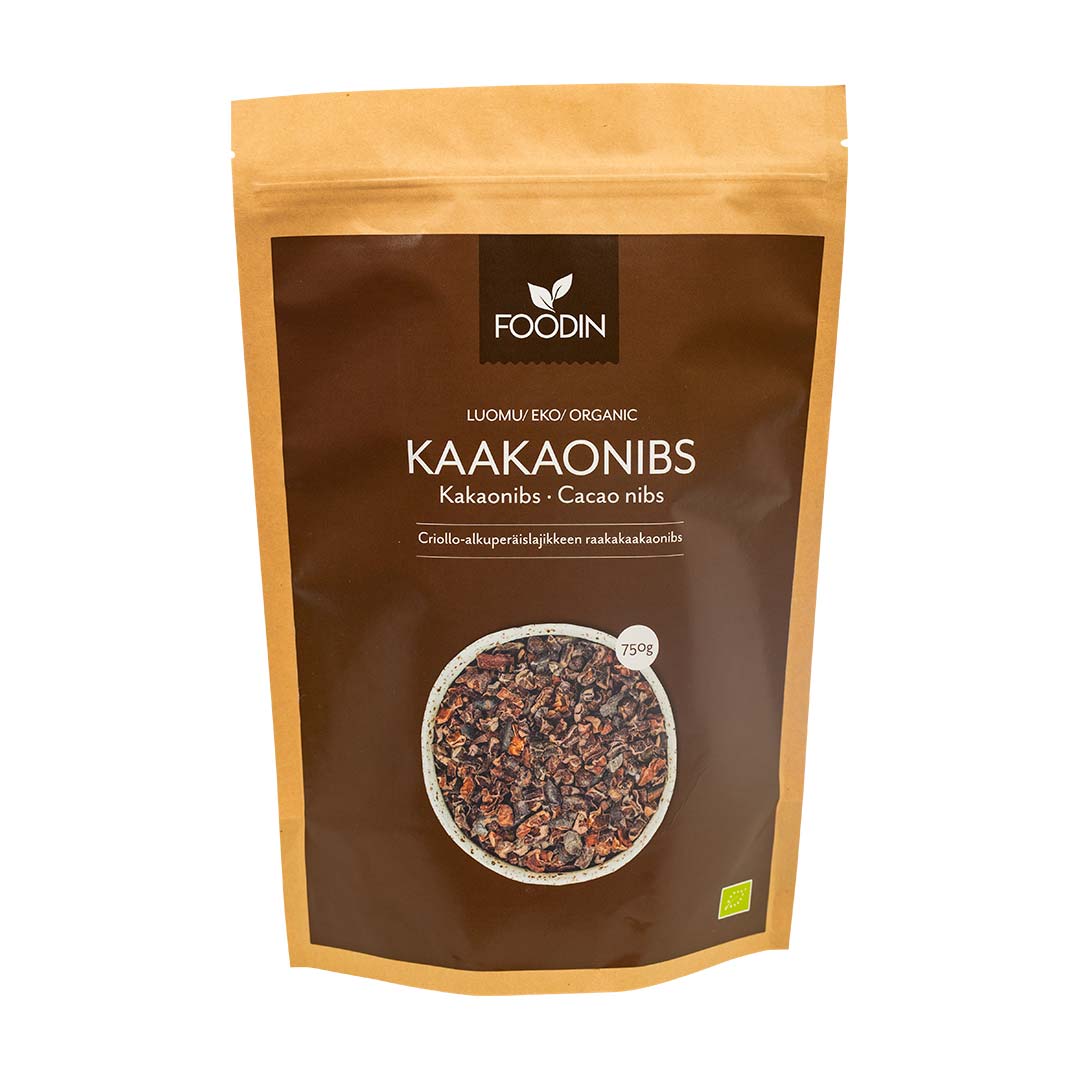 Foodin Organic Cacao Nibs Raw 750 g