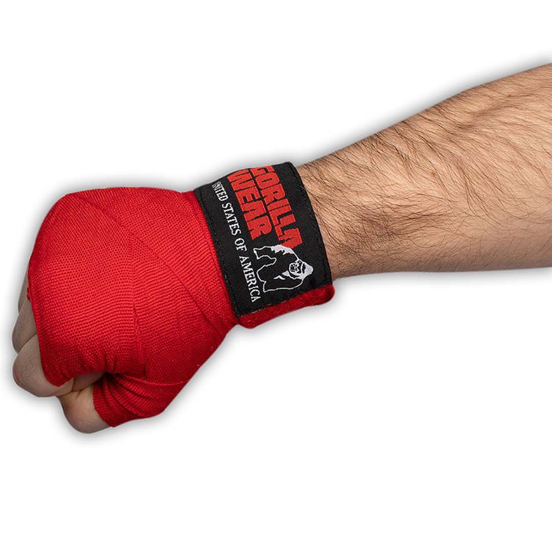 Gorilla Wear Boxing Hand Wraps Red