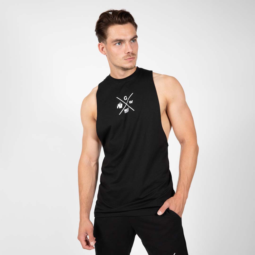 Gorilla Wear Cisco Drop Armhole Tank Top Black