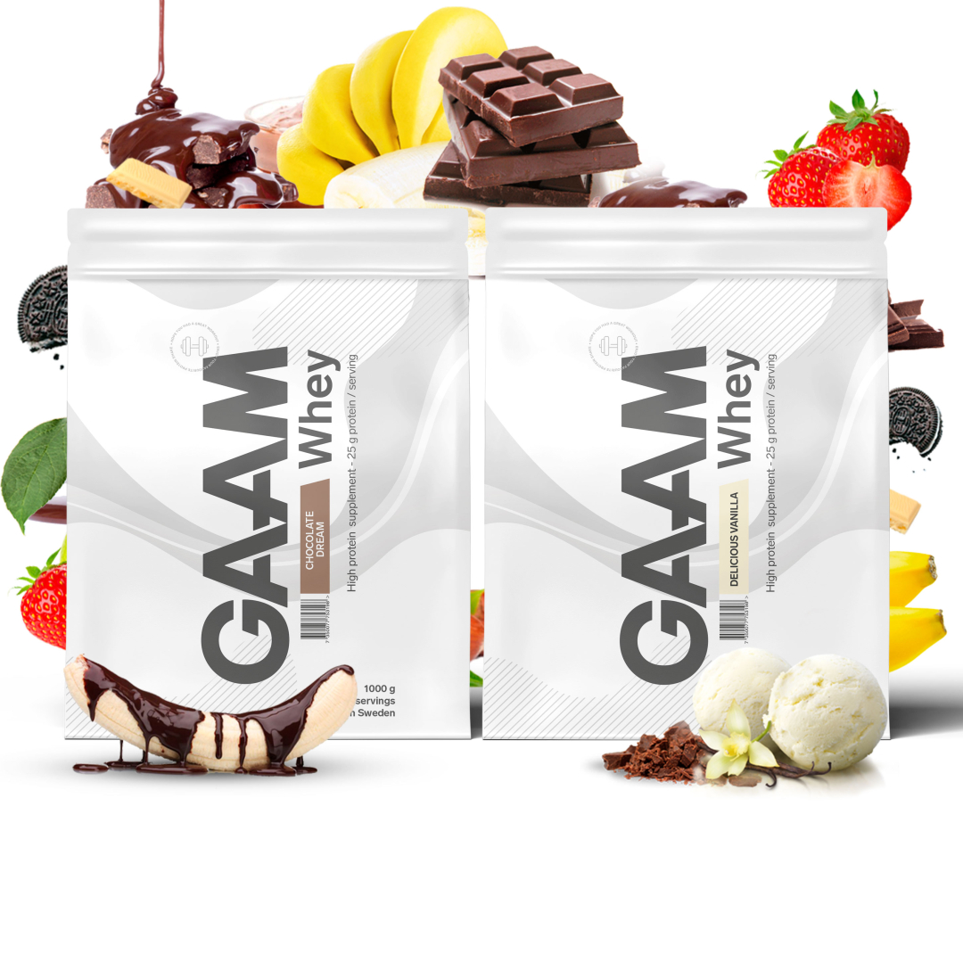 2 x GAAM 100% Whey Premium 1 kg