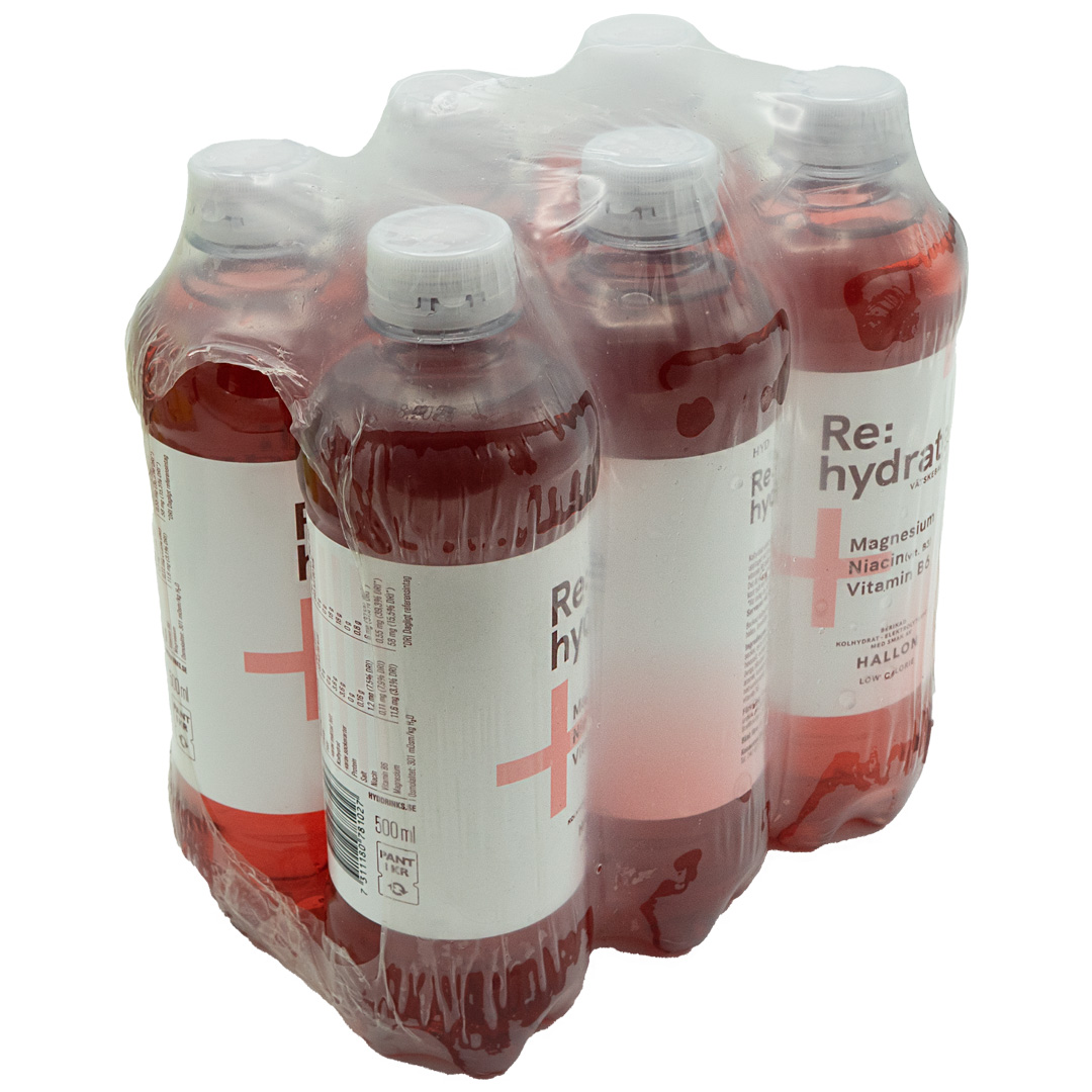 6 x Re:hydrate 500 ml Vadelma