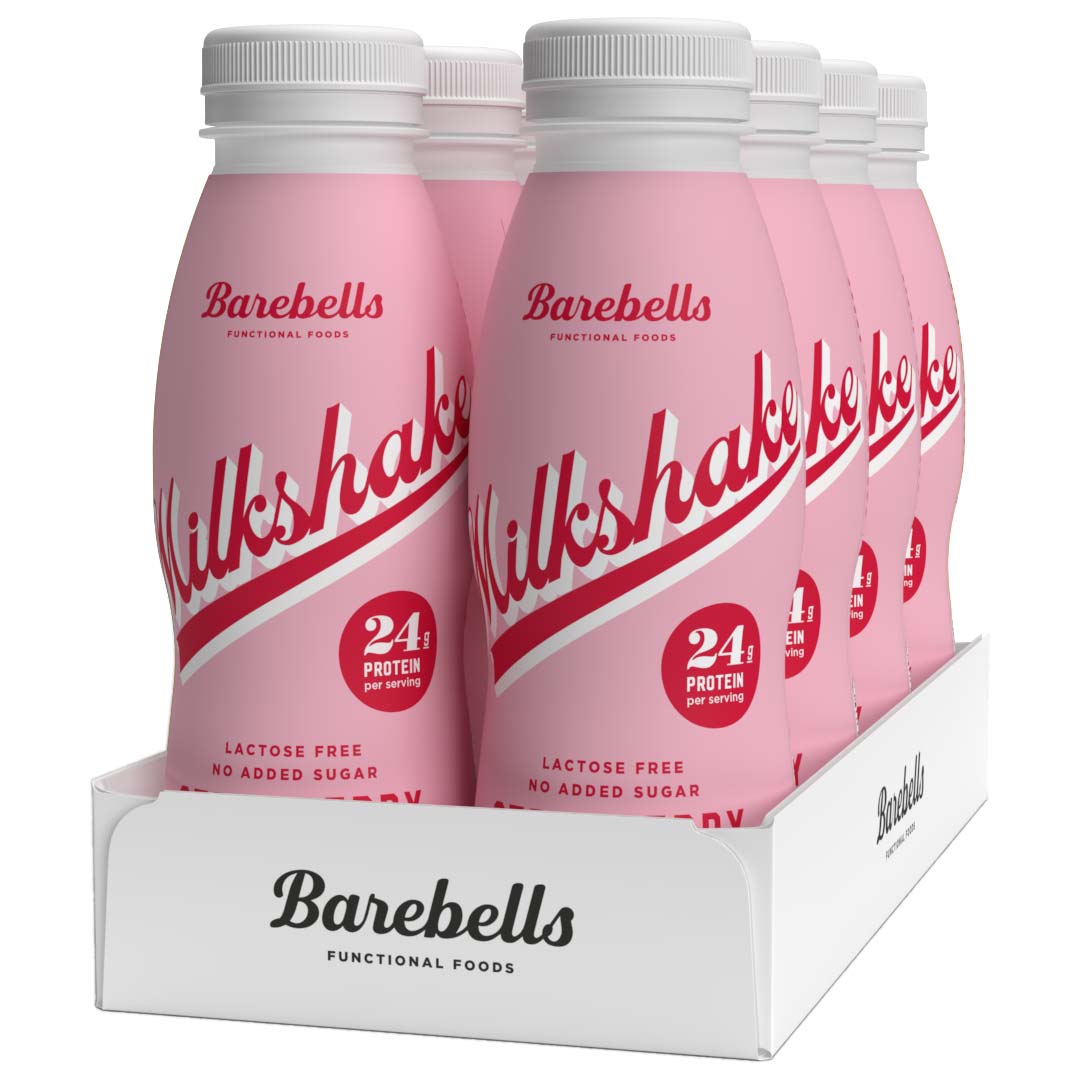 8 x Barebells Milkshake 330 ml Strawberry