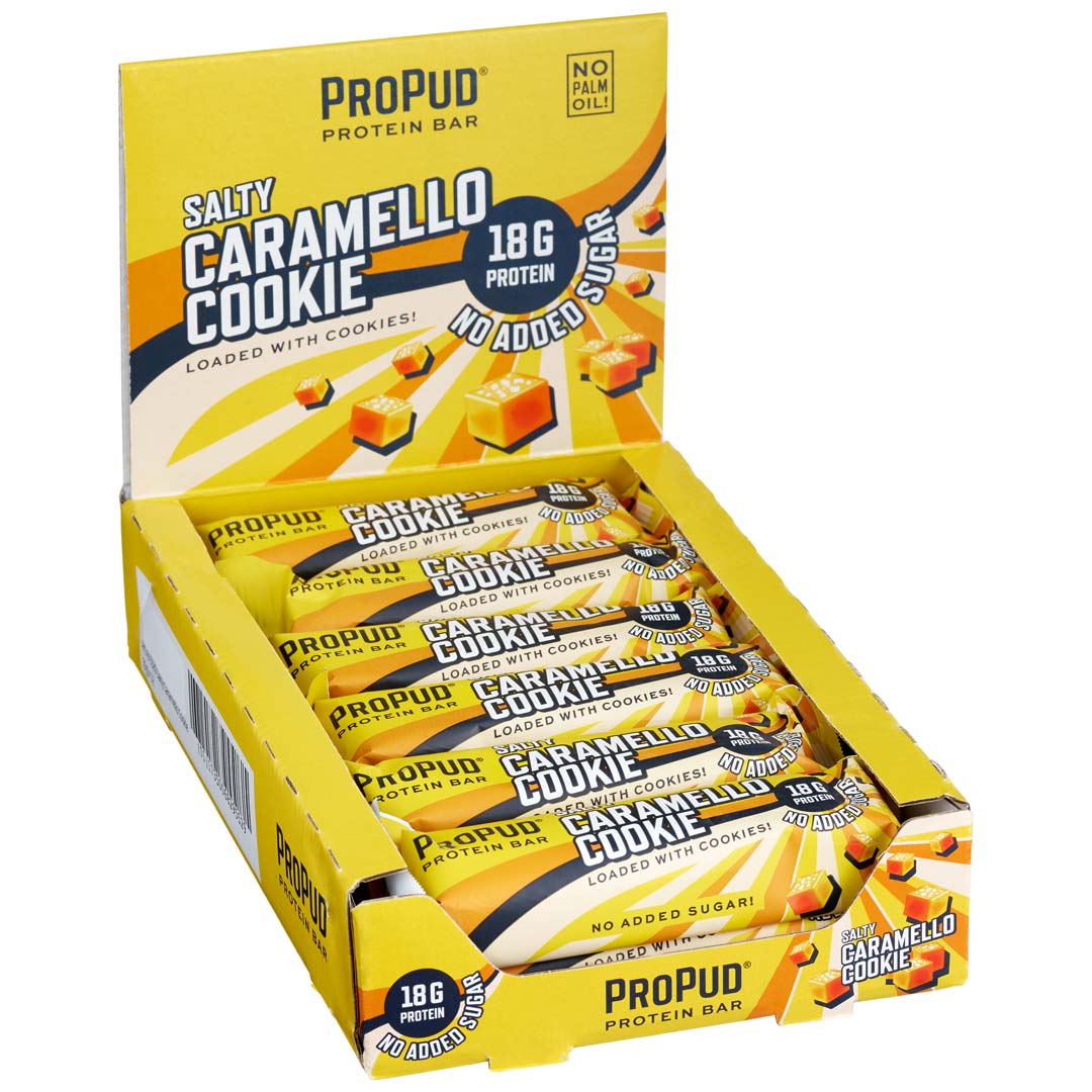 12 x NJIE ProPud Proteinbar 55 g Salty Caramello Cookie