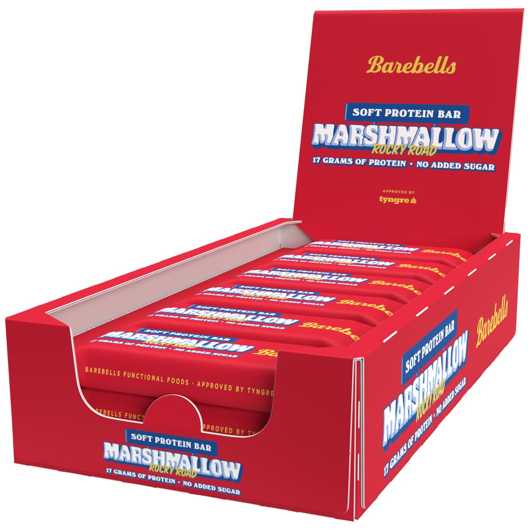 12 x Barebells Protein Bar 55 g Rocky Road Marshmallow