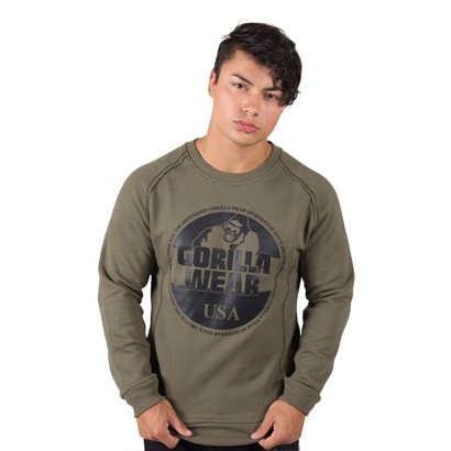 Gorilla Wear Bloomington Crewneck Sweatshirt Army Green