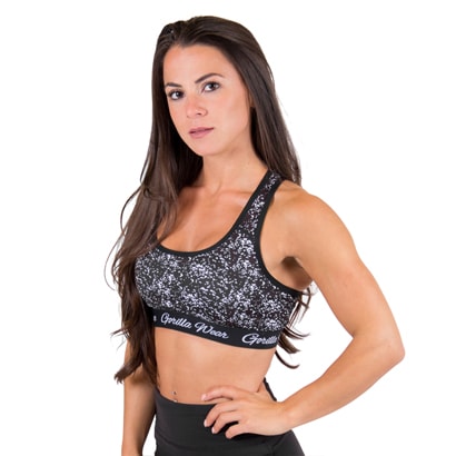 Gorilla Wear Hanna Sport Bra Black/White