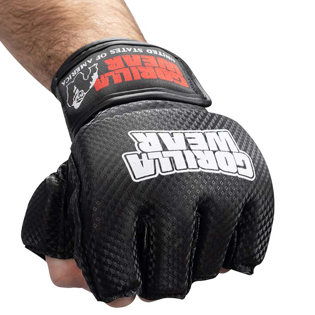 Gorilla Wear Manton MMA Gloves Black & White