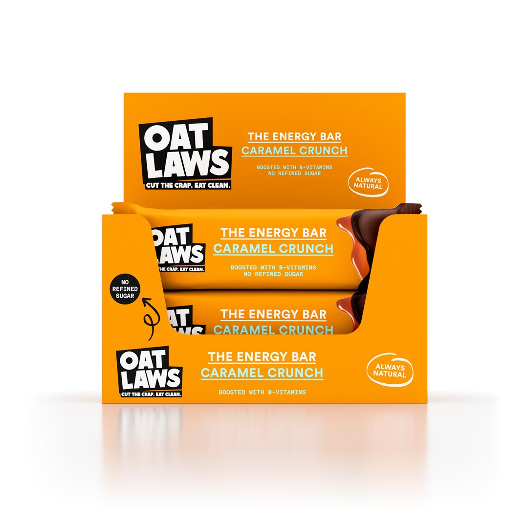 12 x Oatlaws The Energy Bar 40 g Caramel Crunch