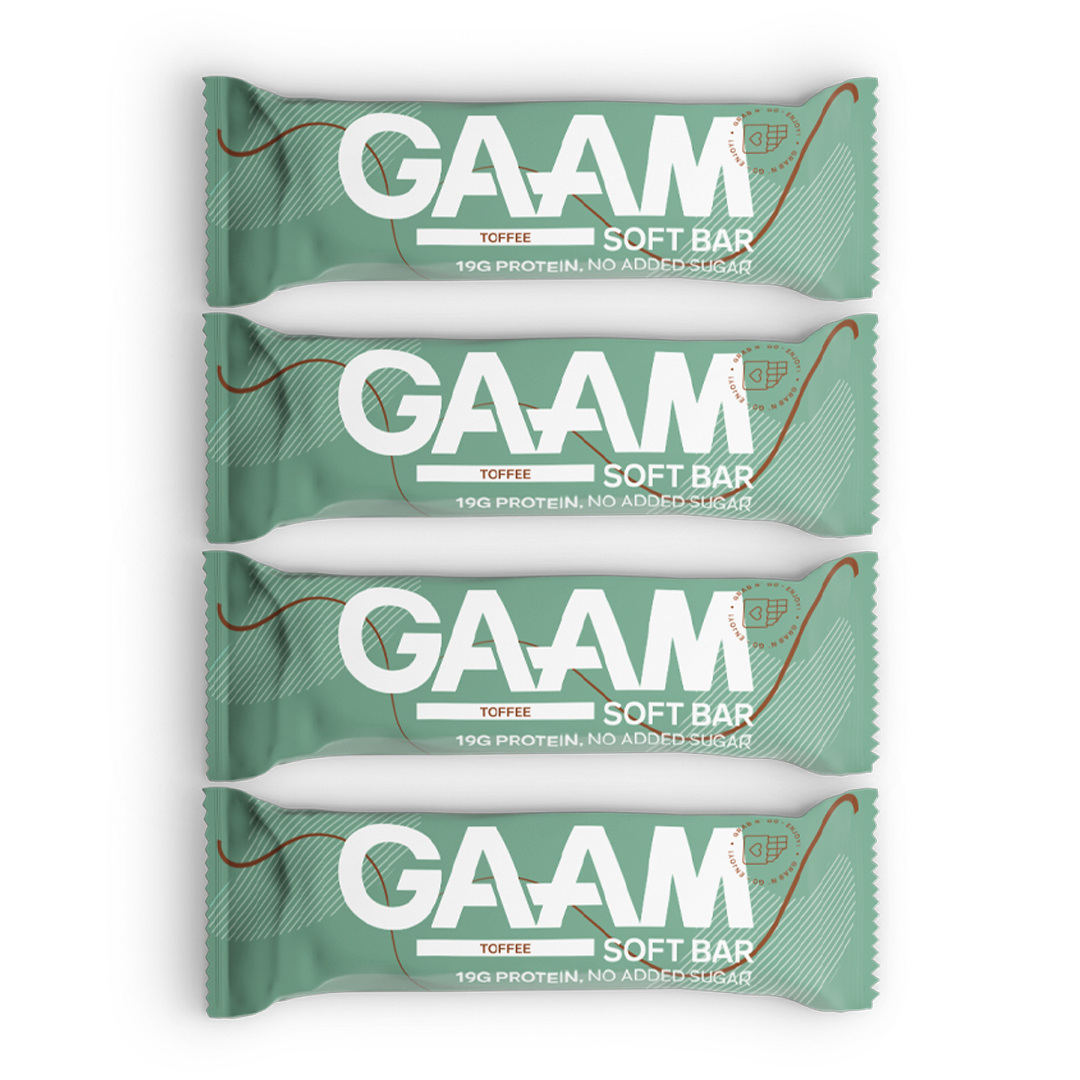 4 x GAAM Soft Bar 55 g Toffee
