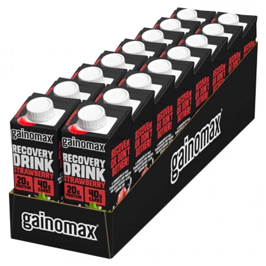 16 x Gainomax Recovery 250 ml Strawberry