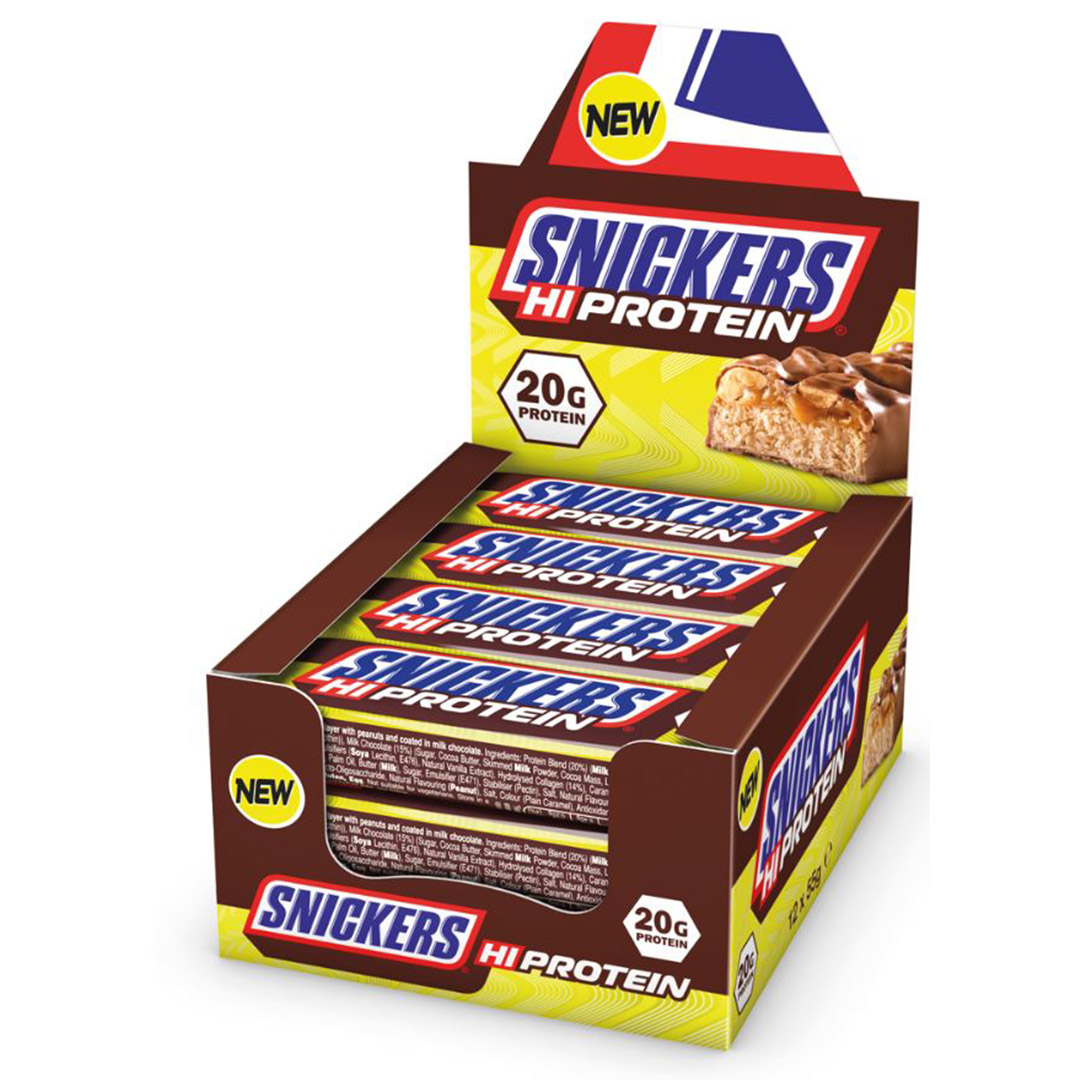 12 x Snickers Hi Protein Bar 55 g