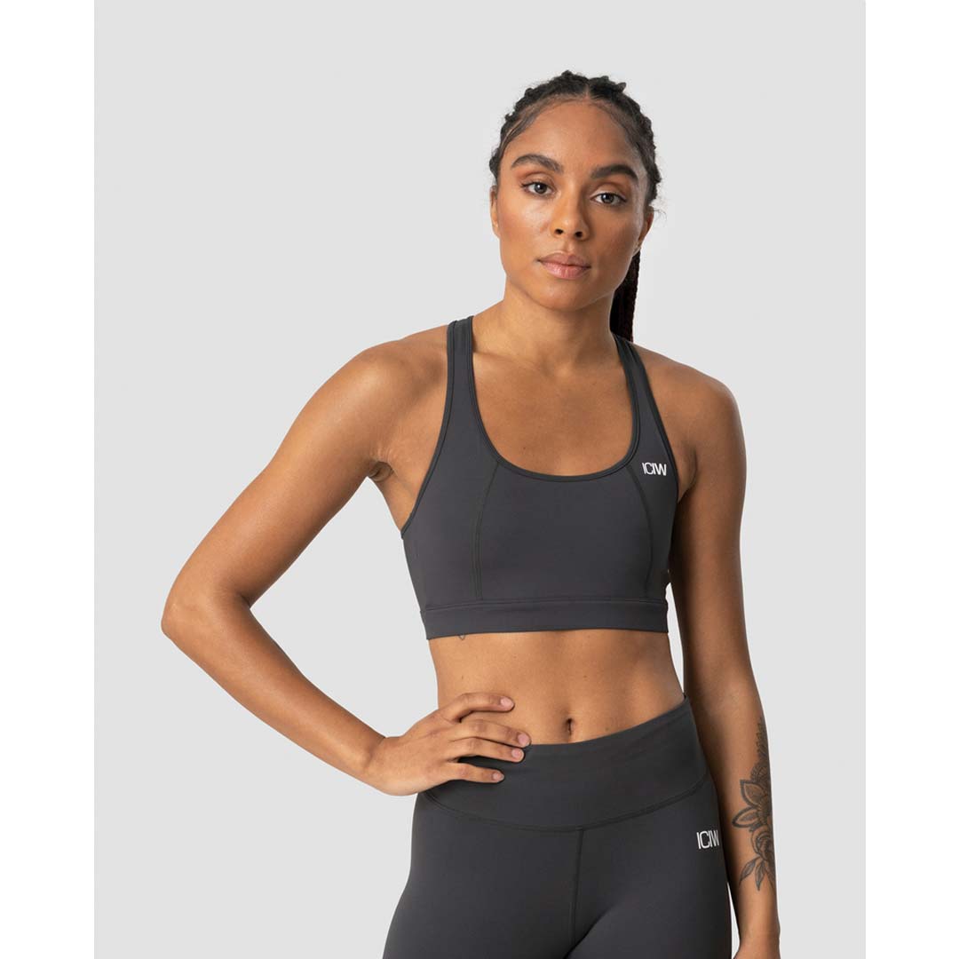 ICANIWILL Classic Sports Bra Anthracite