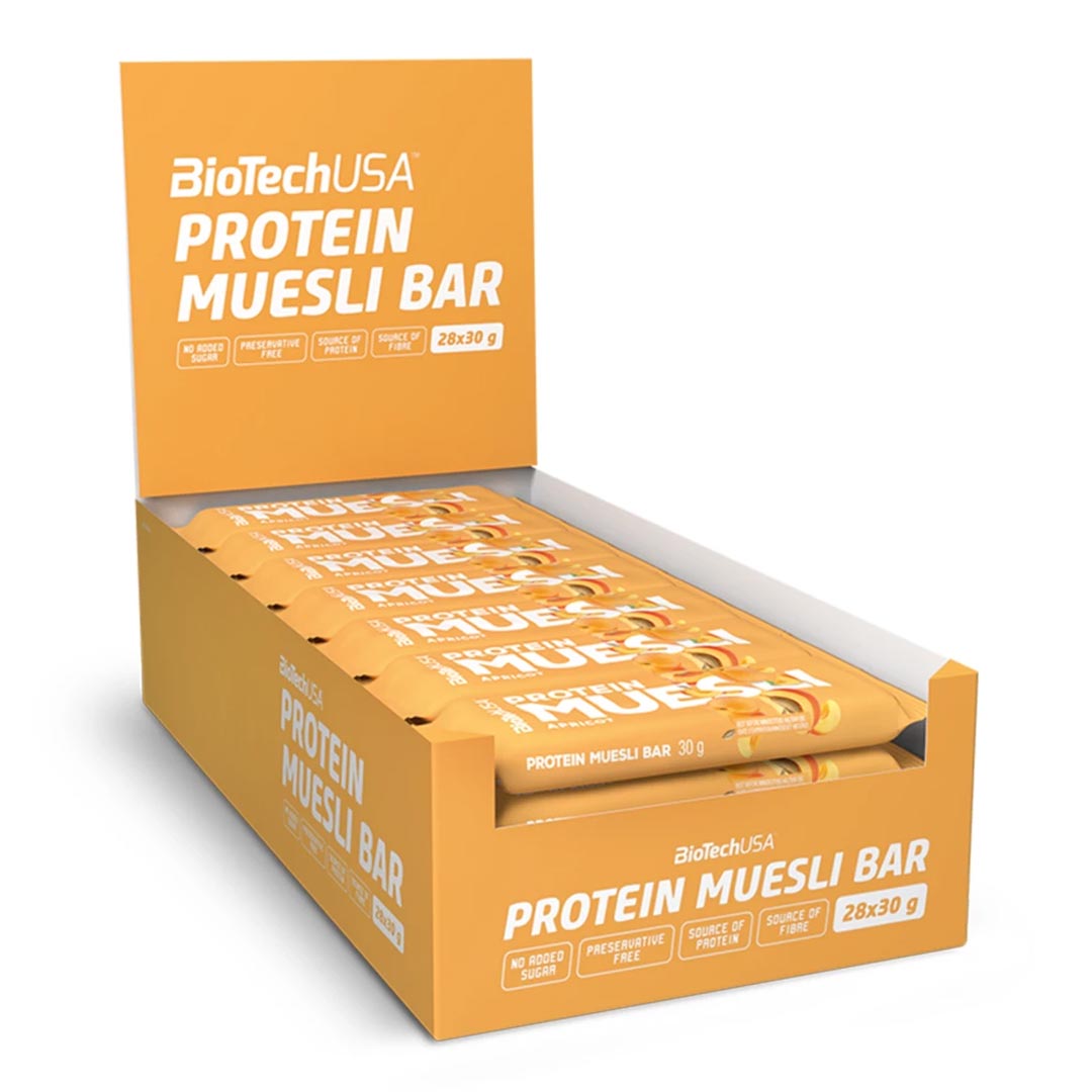 28 x BioTechUSA Protein Muesli Bar 30 g