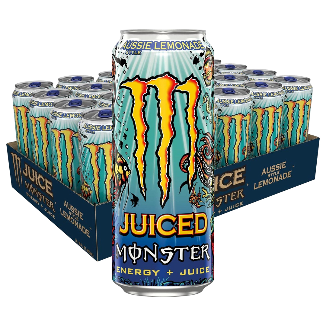 24 x Monster Energy 500 ml Aussie Lemonade