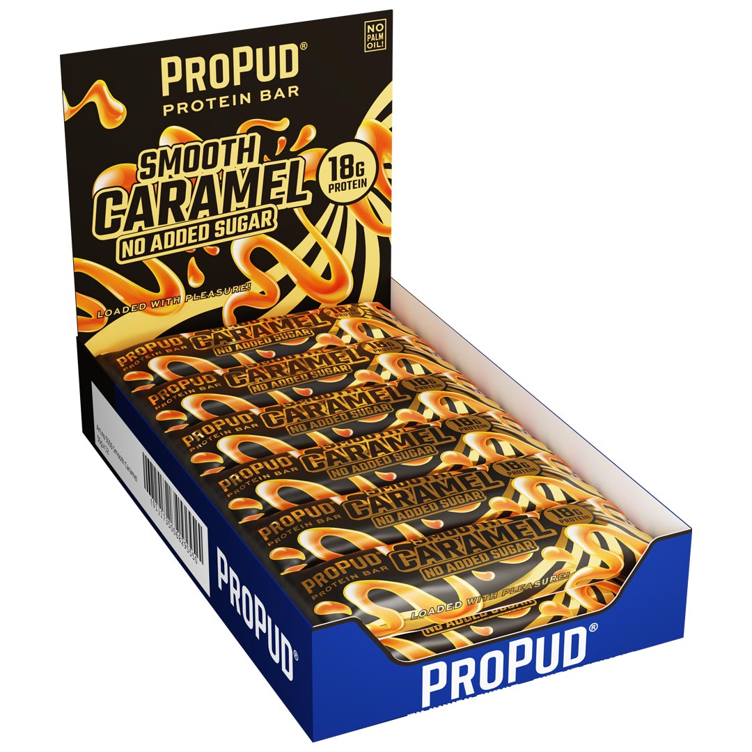 12 x NJIE ProPud Proteinbar 55 g Smooth Caramel