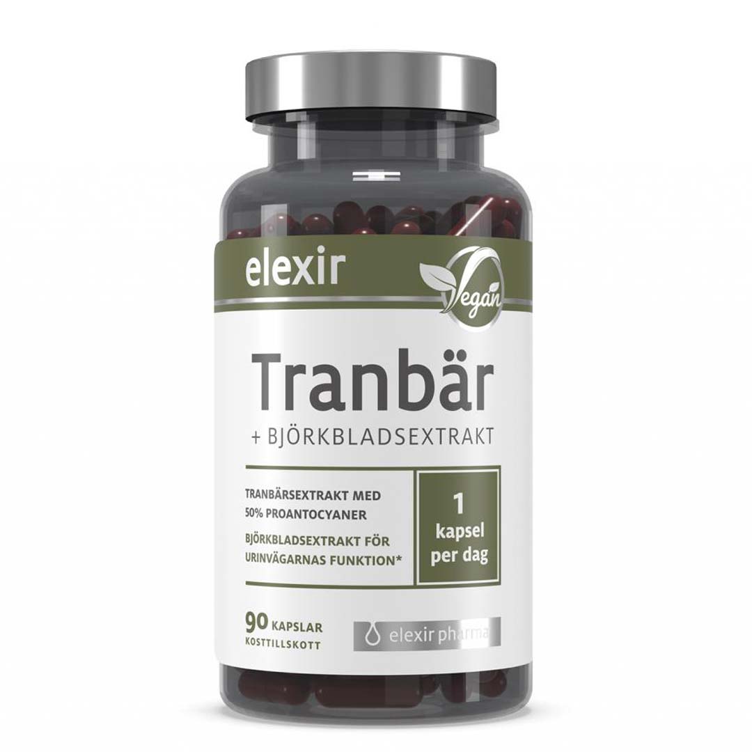 Elexir Pharma Tranbär 90 caps