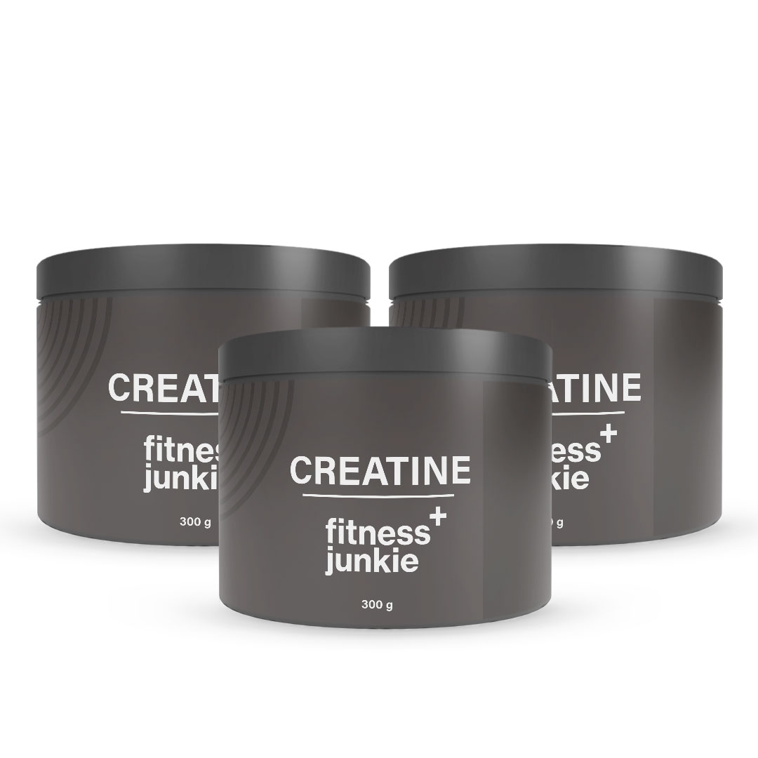 3 x fitnessjunkie Creatine 300 g Kreatinii