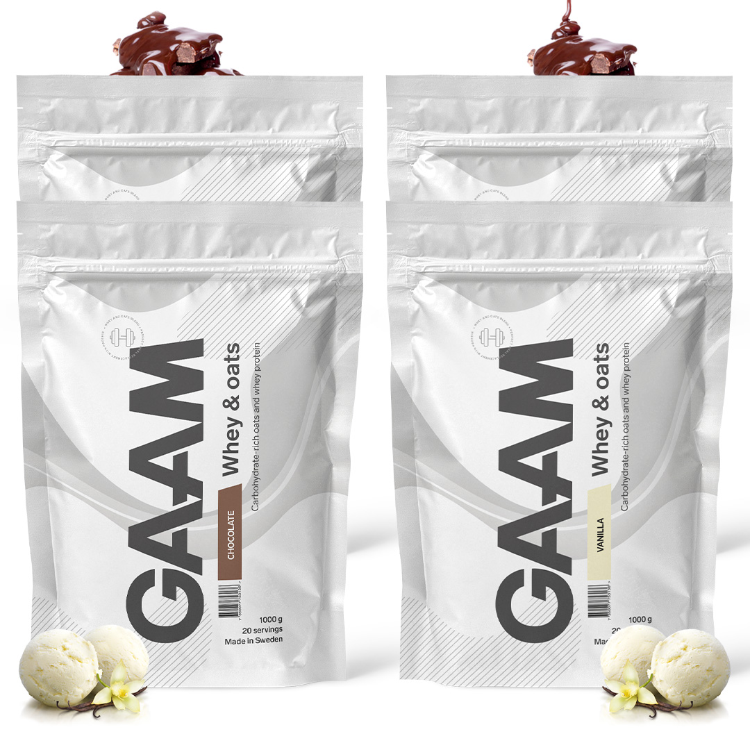 4 x GAAM Whey & Oats 1 kg