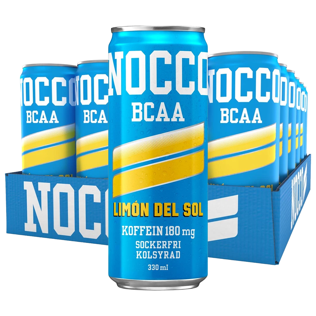 24 x NOCCO BCAA 330 ml Limón del Sol