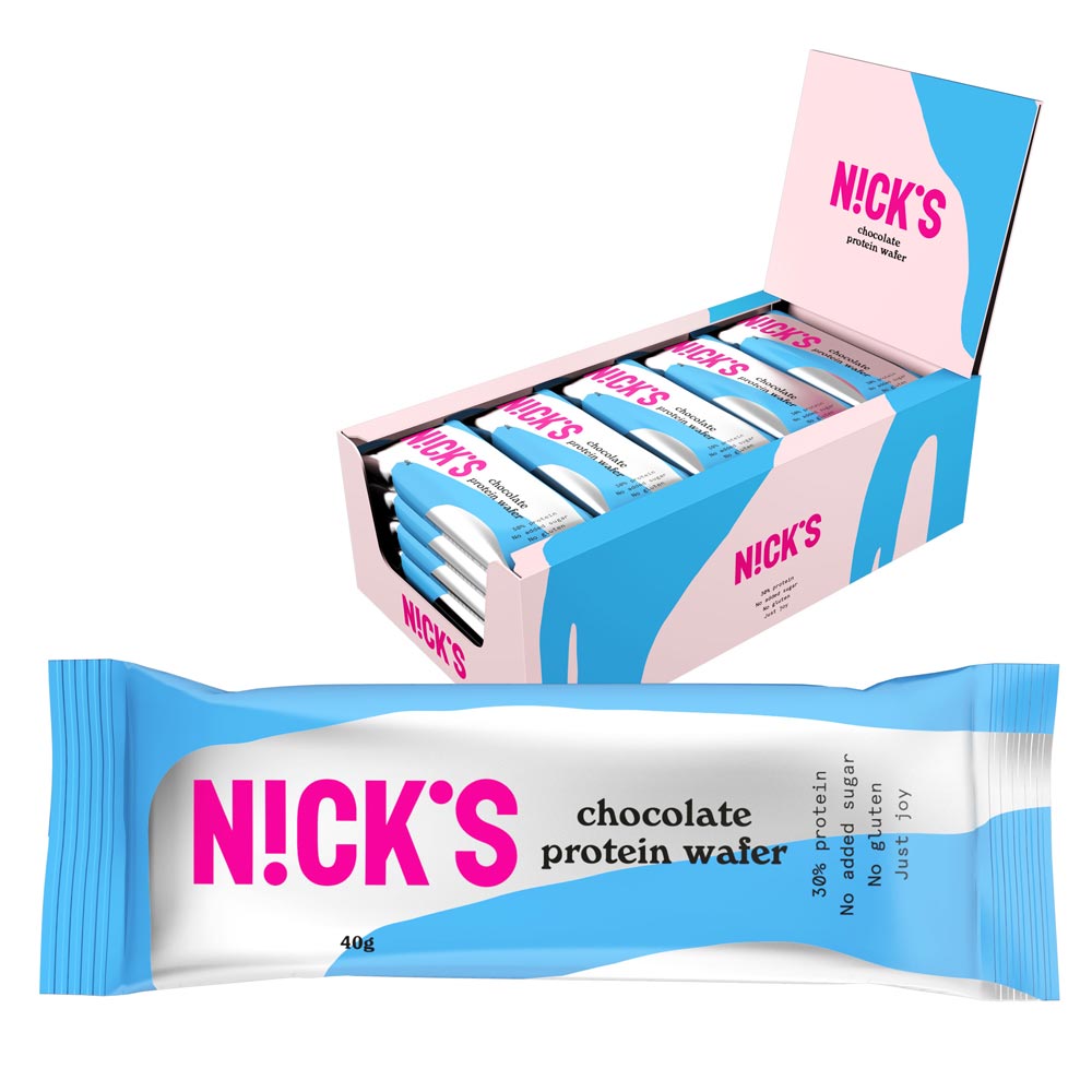 24 x Nicks Protein Wafer 40 g Chocolate