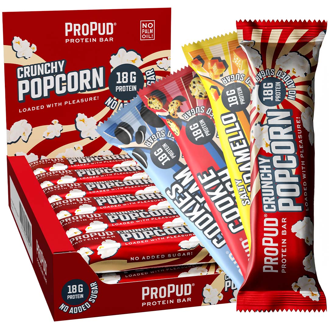 12 x NJIE ProPud Proteinbar 55 g Mix-laatikko