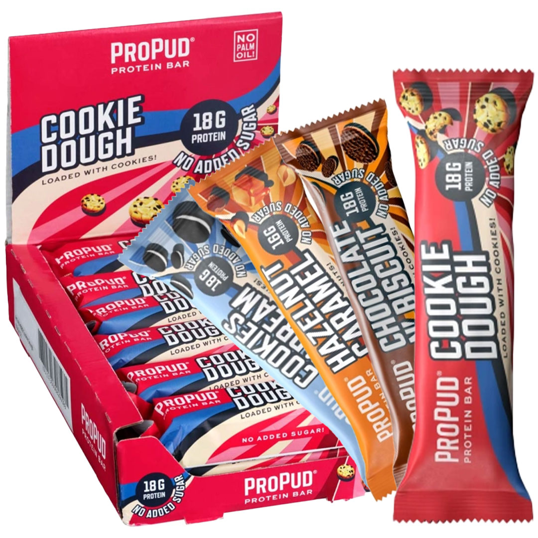 12 x NJIE ProPud Proteinbar 55 g Mix-laatikko