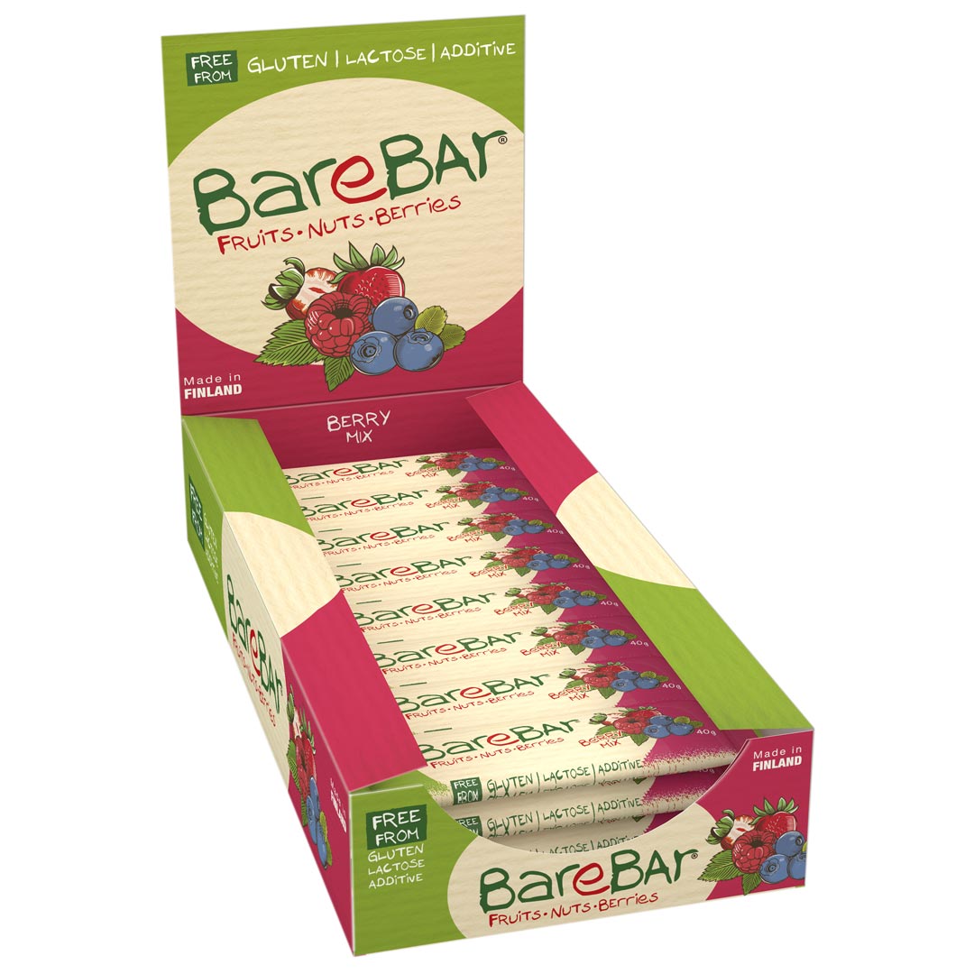 24 x Leader BareBar 40 g Berrymix