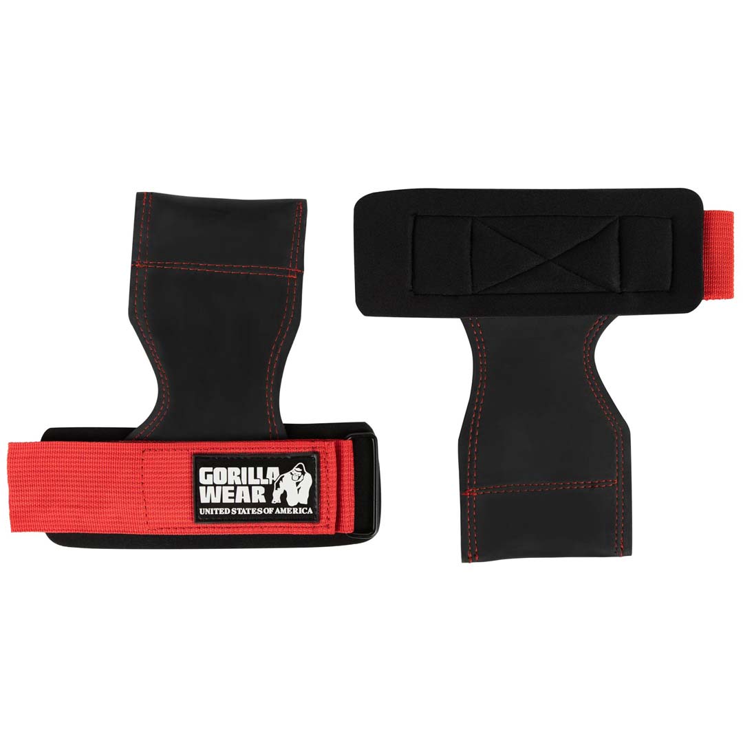 Gorilla Wear Lifting Grips Black/Red