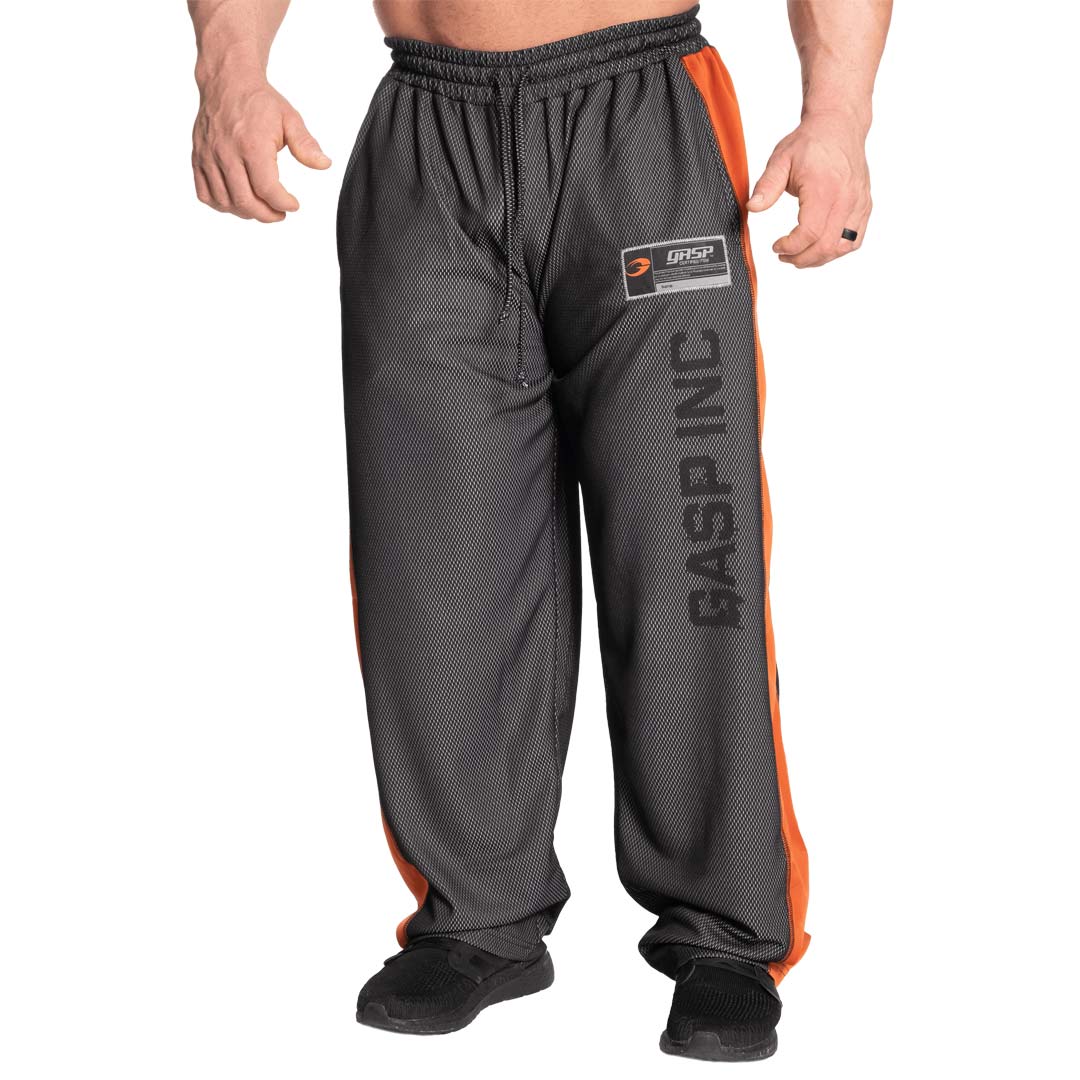 GASP No 1 Mesh Pant Black Flame