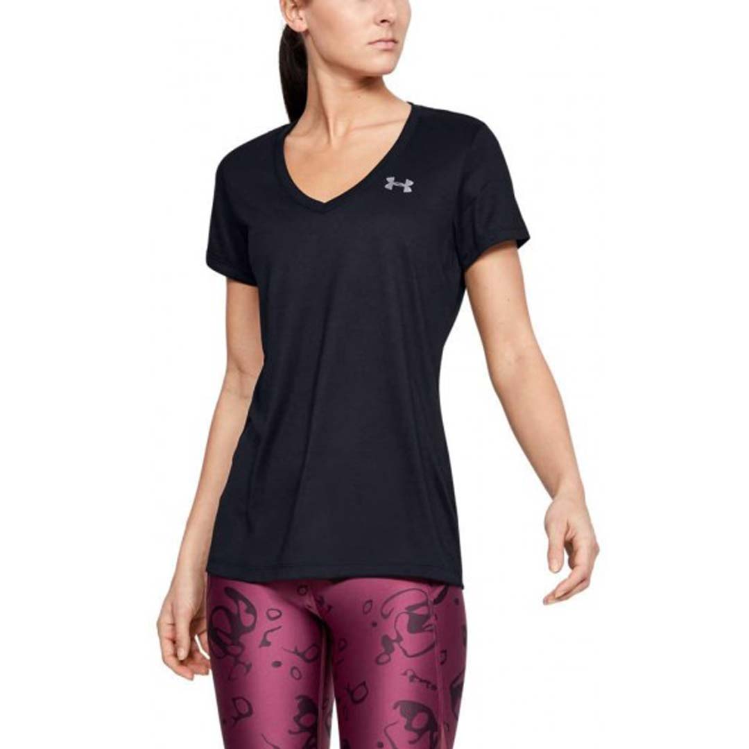 Under Armour Womens UA Tech V-Neck Black
