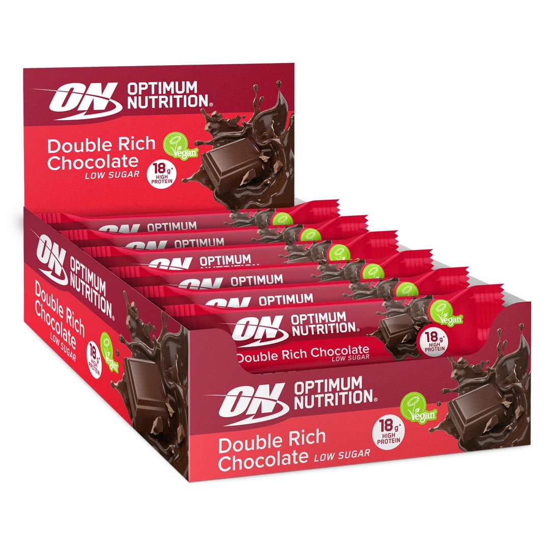 12 x Optimum Nutrition Vegan Protein Bar 60 g Mix-laatikko